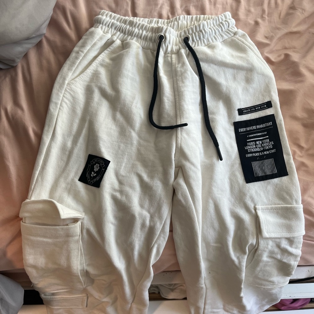 Bershka White Sweatpants | US Size XS